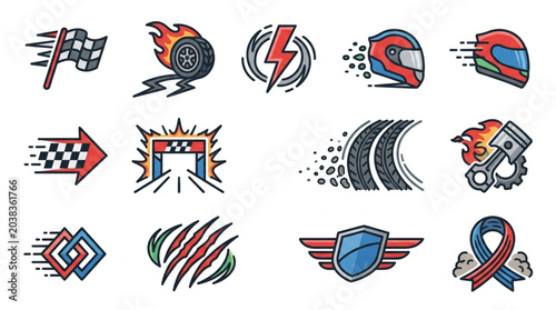 Fotografie Motorsport and Racing Icons Collection