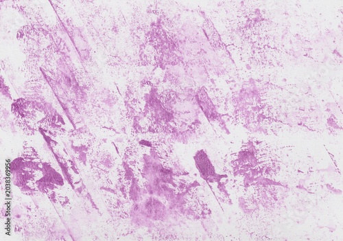 Watercolor foil print monotype featuring an abstract pattern in violet