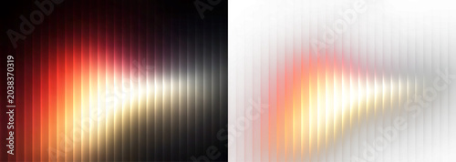 Tableau sur toile Abstract glass prism holographic wave ripple distortion with iridescent neon rai