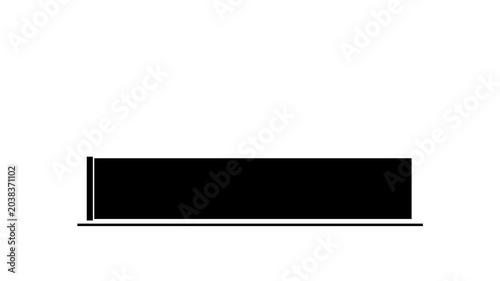 Modern black lower third animation with sleek broadcast style for titles, promos, news, and corporate videos. Professional cinematic motion graphic overlay with alpha channel