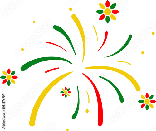 Juneteenth Firework Decoration