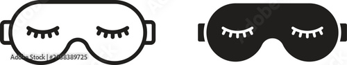 Eye mask icon design for signs, logo, apps or website