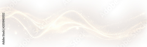 Fotografie Gold swirling lines of dust blend into and backgrounds creating an artful design