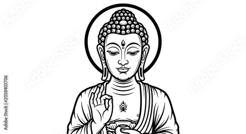 фотографія Buddha enlightenment symbol, meditation, wisdom, peace, spirituality