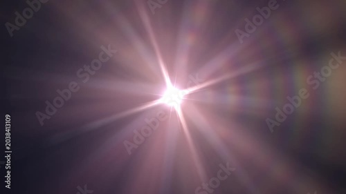 Animated light with rays