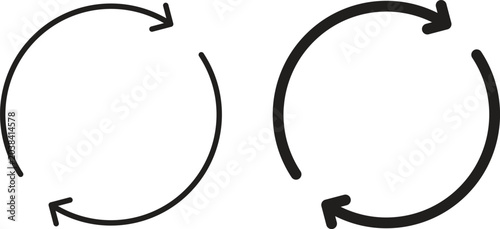 Bilde på lerret Repeat icon design for signs, logo, apps or website