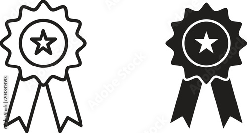 Rosette icon design for signs, logo, apps or website