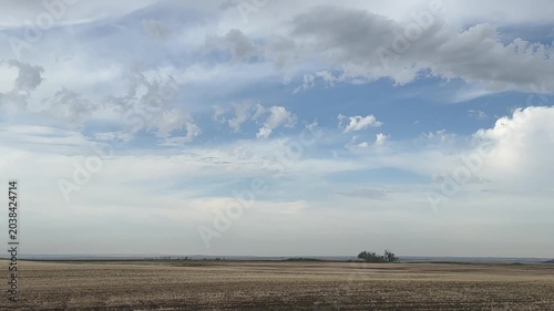Wide Open Rural Farmland Landscape in Countryside