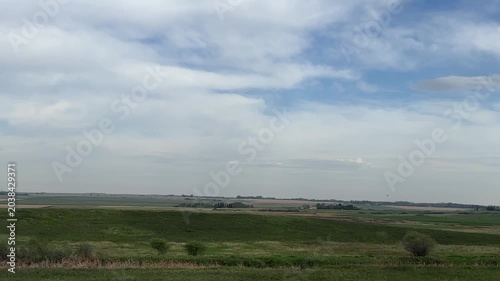Rural Farmland Landscape in Vast Countryside