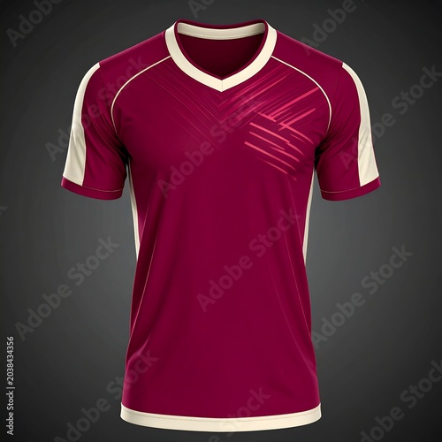 Red sleeveless athletic top front view.