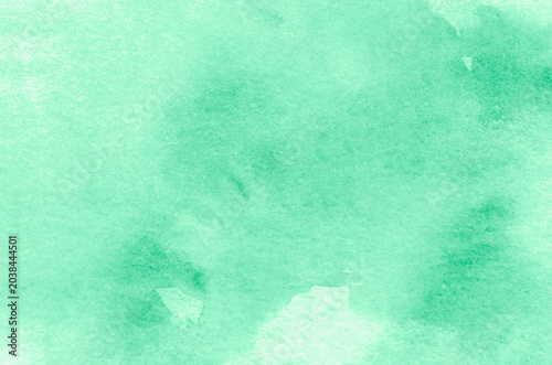 Abstract green background in watercolor style