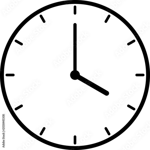 Photos A simple clock face that shows just 4 o'clock