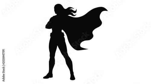 Photos superhero figure silhouette black white background heroic