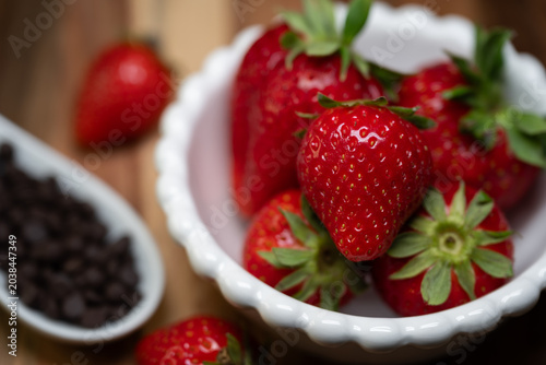Tableau sur toile A delicious spring fruit: strawberries