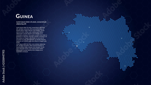 Foto Map of Guinea