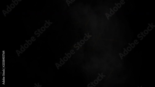 Realistic Gun Muzzle Flash Fire FX Explosion on Black Background, Weapon Shot Animation Effect