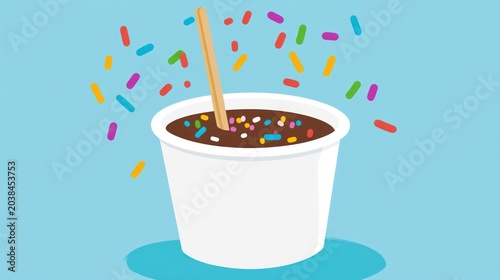 Chocolate Dip in Disposable Cup