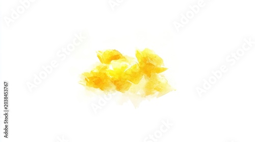 Abstract yellow explosion