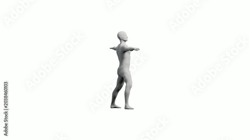 Mannequin T-pose front view
