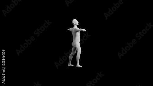 Mannequin T-pose front view