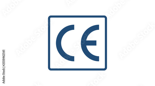Canvas Print CE Mark Symbol
