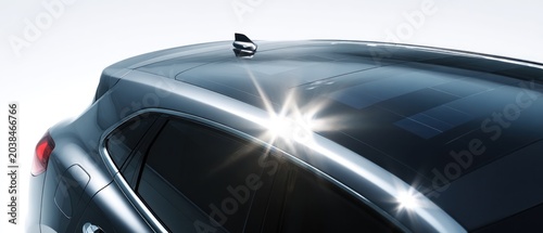 Modern car exterior details