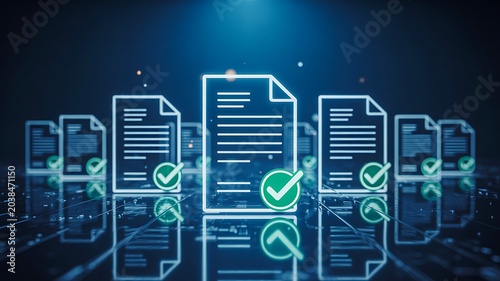 Digital document verification system with secure data management technology