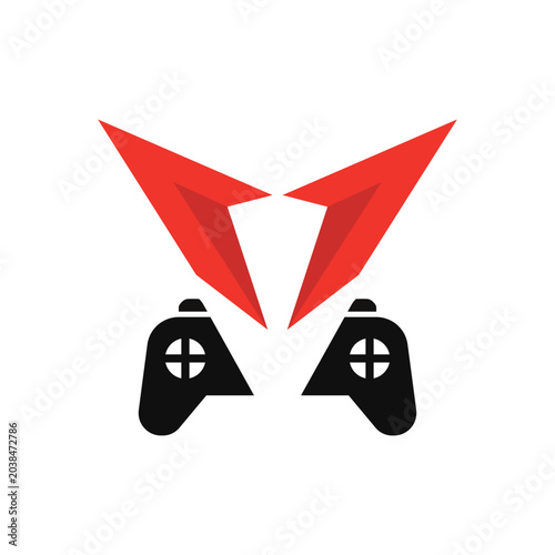 Minimalist Esports Gaming Logo Vector