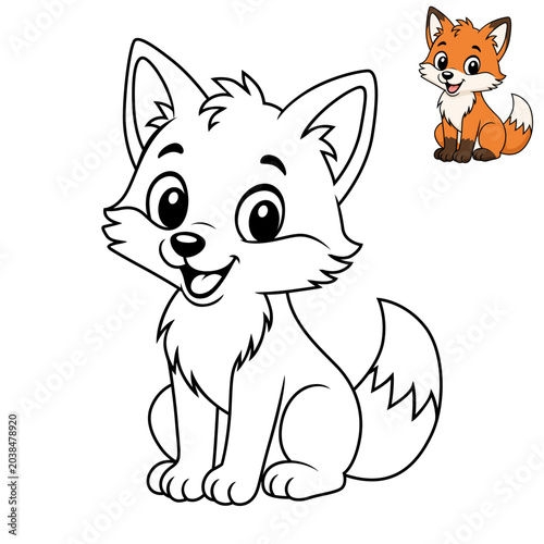 coloring book animals eps 10