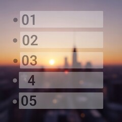 Sunrise Cityscape Checklist: Soft Hues, Silhouetted Skylines, A Moment of Calm.