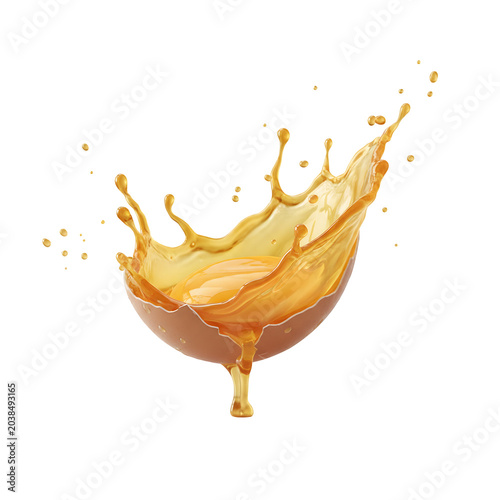 Cracked Egg Splash PNG Transparent Background | Dynamic Raw Egg Splash High Resolution