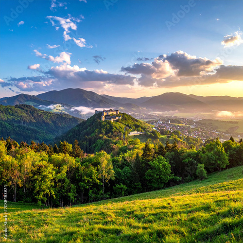 View of beautiful Slovak castles