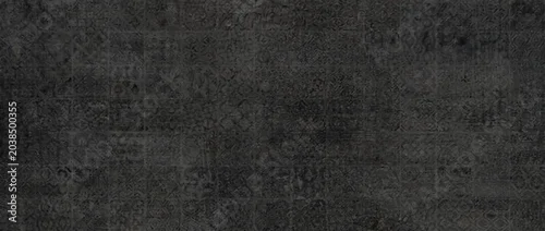 Panel kuchenny z motywem Concrete background features a dark grey distressed cement surface with subtle vintage damask patterns