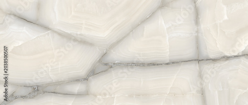 Fotografi Onyx background features a beautiful white marble stone surface with natural tra