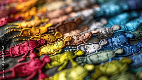 A Close-up Shot of a Watercolor silhouettes of a bustling cityscape with overlapping colors
