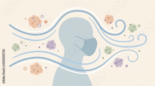Airborne Virus Exposure, Minimalist Representation of Virus Exposure and Protection