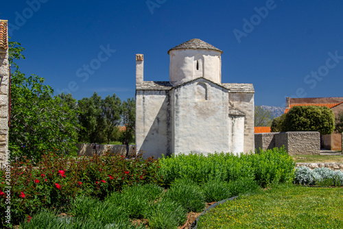 Church of the Holy Cross , is a Croatian Pre-Romanesque Catholic church originating from the 9th century in Nin