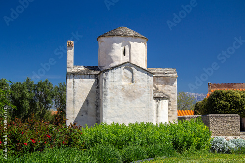 Church of the Holy Cross , is a Croatian Pre-Romanesque Catholic church originating from the 9th century in Nin