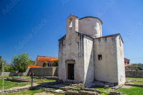 Church of the Holy Cross , is a Croatian Pre-Romanesque Catholic church originating from the 9th century in Nin