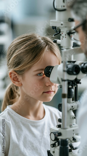 Vision Exam for a Young Gir...