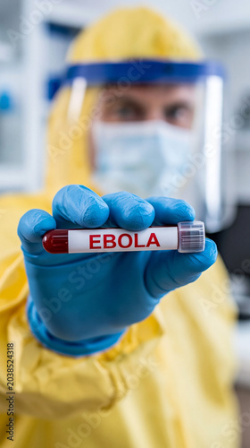 Ebola Virus Sample in Lab: ...