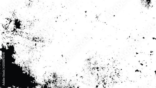 Foto Grunge texture background with black and white splatters and smudges for creativ