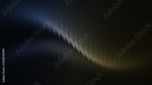 Schilderij op canvas Abstract Grainy Wave Gradient Vertical Blinds in the Twilight with Noisy Neon Me