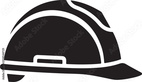 Firefighter helmet icon for emergency services and safety equipment needs