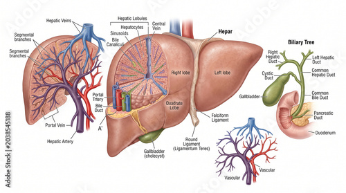 human liver anatomy