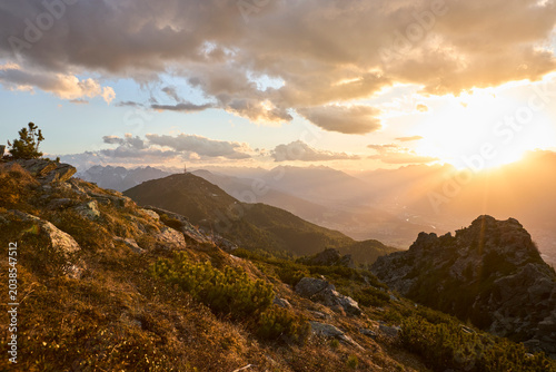 Sonnenuntergang Innsbruck Patscher Kofel