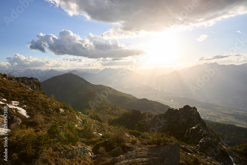 Sonnenuntergang Innsbruck Patscher Kofel