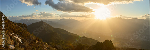 Sonnenuntergang Innsbruck Patscher Kofel