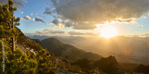 Sonnenuntergang Innsbruck Patscher Kofel