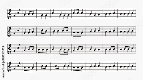 Beautiful classical piano sheet music with detailed notes and modern layout